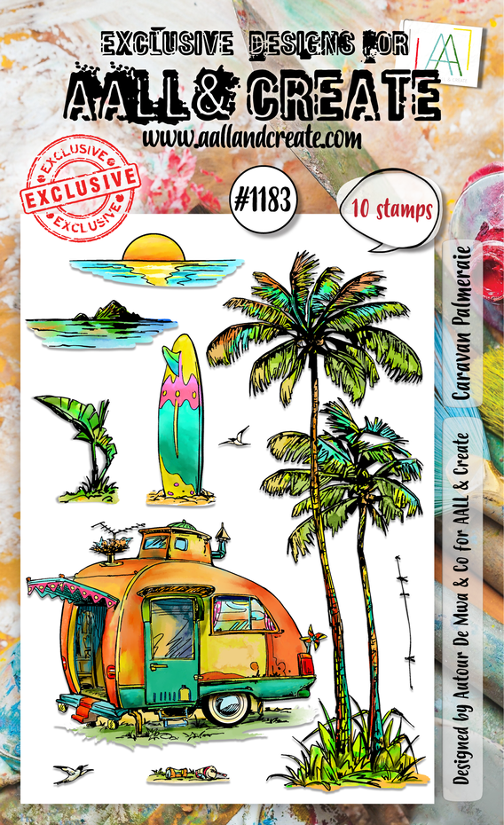[181280] AALL & Create Clear Stamps A6 By Autour De Mwa & Co - #1183 Caravan Palmeraie