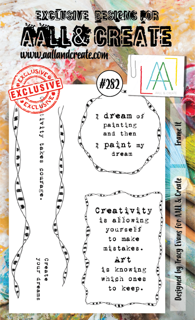 AALL & Create Clear Stamps A6 By Tracy Evans - #282 Frame It