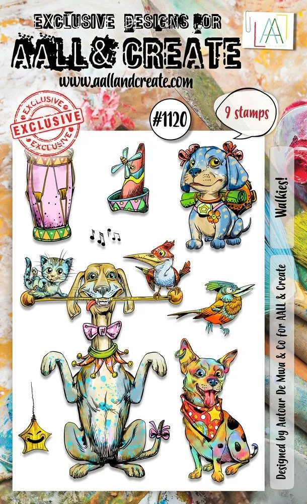 AALL & Create Clear Stamps A6 By Autour De Mwa & Co - #1120 Walkies!