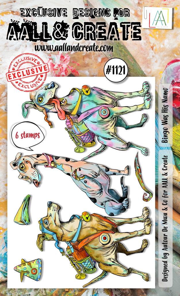 AALL & Create Clear Stamps A6 By Autour De Mwa & Co - #1121 Bingo Was His Namo