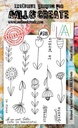 AALL & Create Clear Stamps A6 By Janet Klein - #518 Flower Sticks