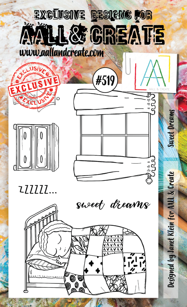 [181881] AALL & Create Clear Stamps A6 By Janet Klein - #519 Sweet Dreams