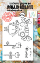 AALL & Create Clear Stamps A7 By Janet Klein - #356 Flower Market