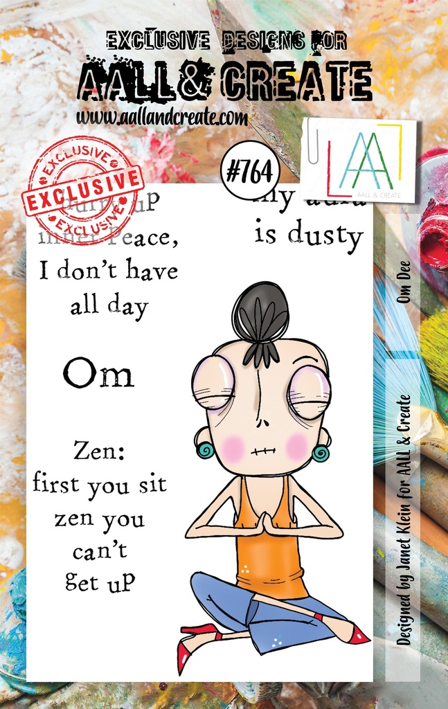 AALL & Create Clear Stamps A7 By Janet Klein - #764 Om Dee
