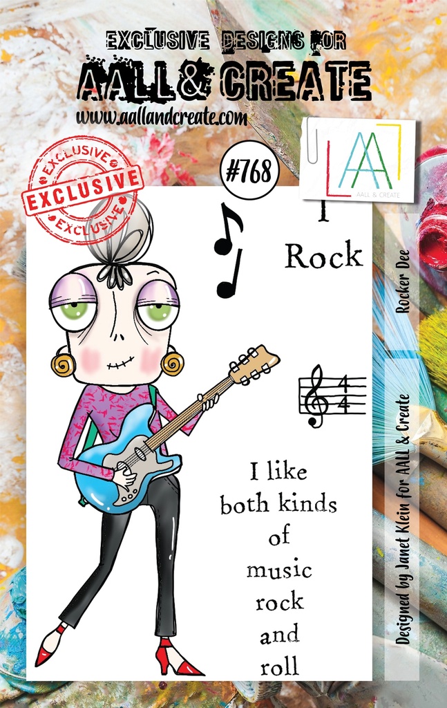 AALL & Create Clear Stamps A7 By Janet Klein - #768 Rocker Dee