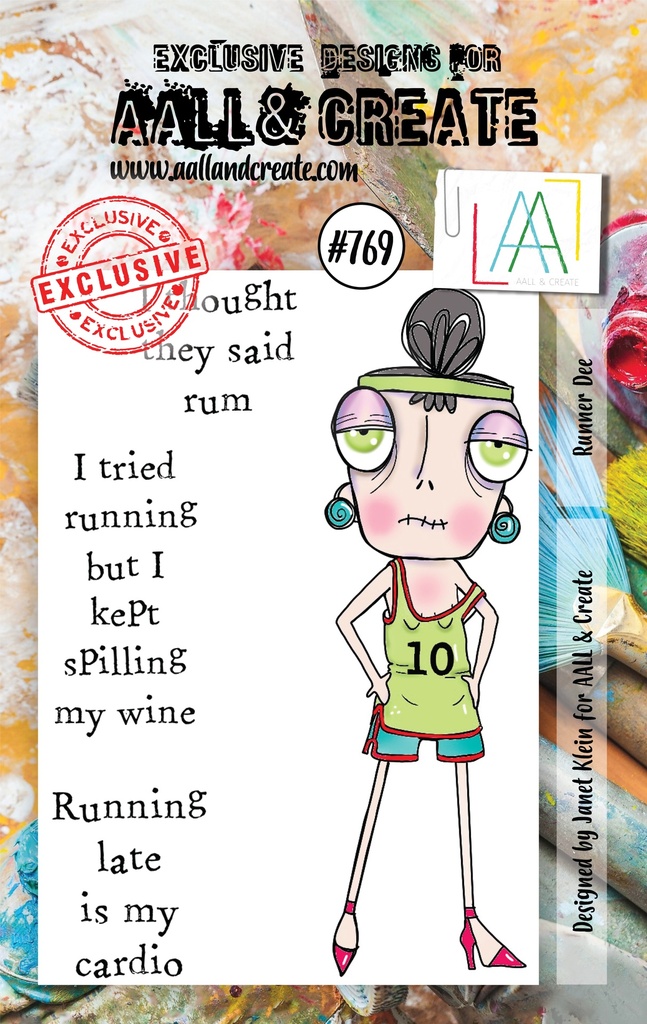 AALL & Create Clear Stamps A7 By Janet Klein - #769 Runner Dee