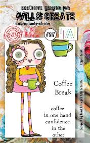 [181960] AALL & Create Clear Stamps A7 By Janet Klein - #817 Coffee Break