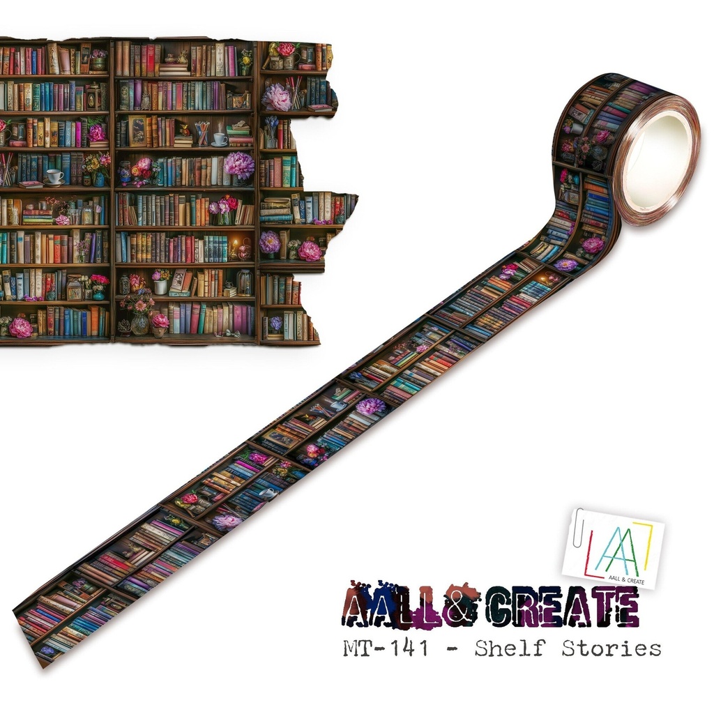 [181992] AALL & Create Washi Tape - #141 Shelf Stories (Layer-It-Up)