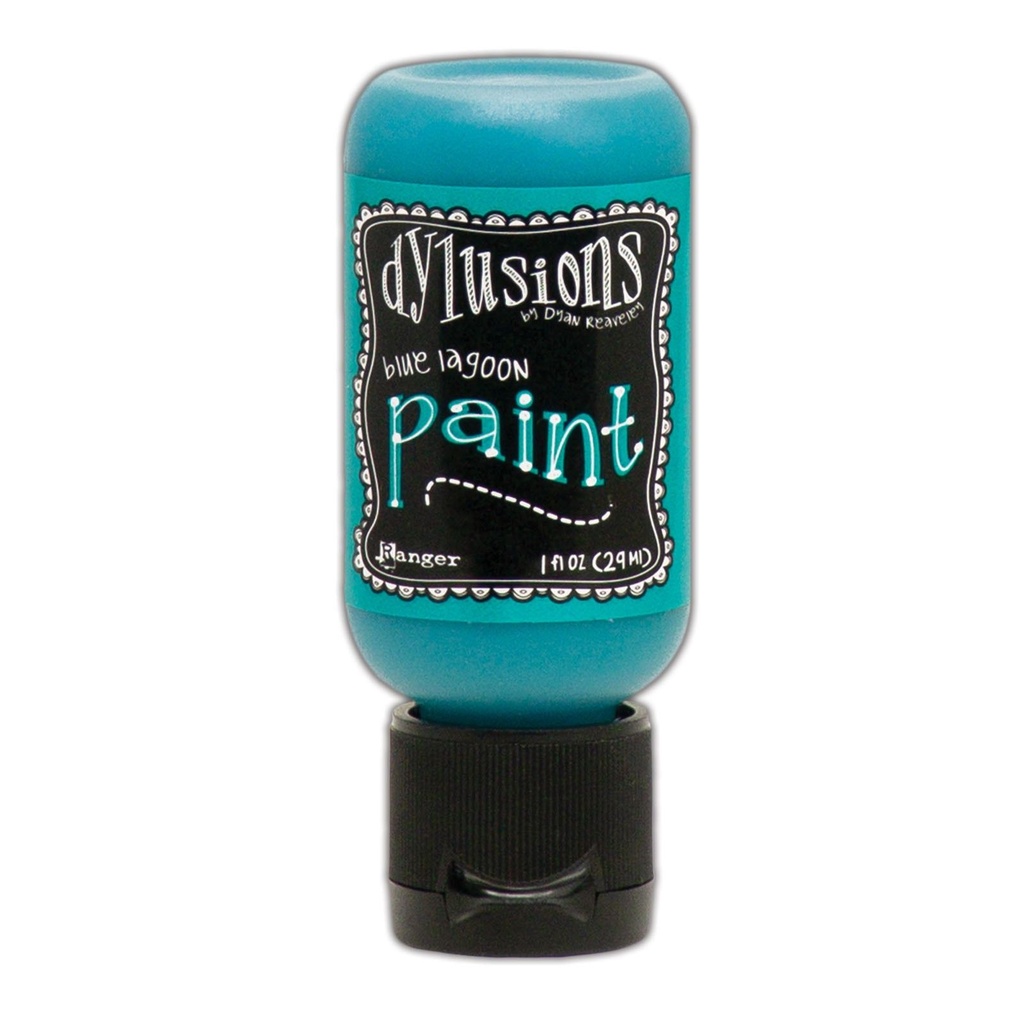 [182020] Dylusions Acrylic Flip Cap Paint Bottle 30ml - Blue Lagoon