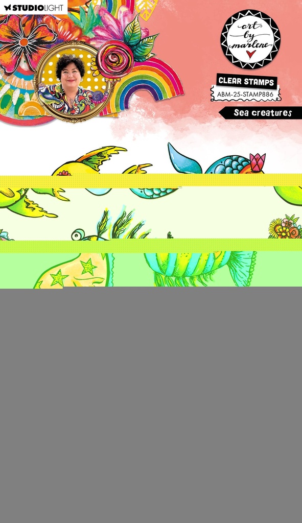 Studio Light Art By Marlene Clear Stamps - Sea Creatures