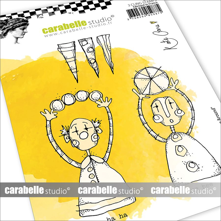 Carabelle Studio Cling Stamps A6 By Kate Crane  - SA60585 Clowning Around