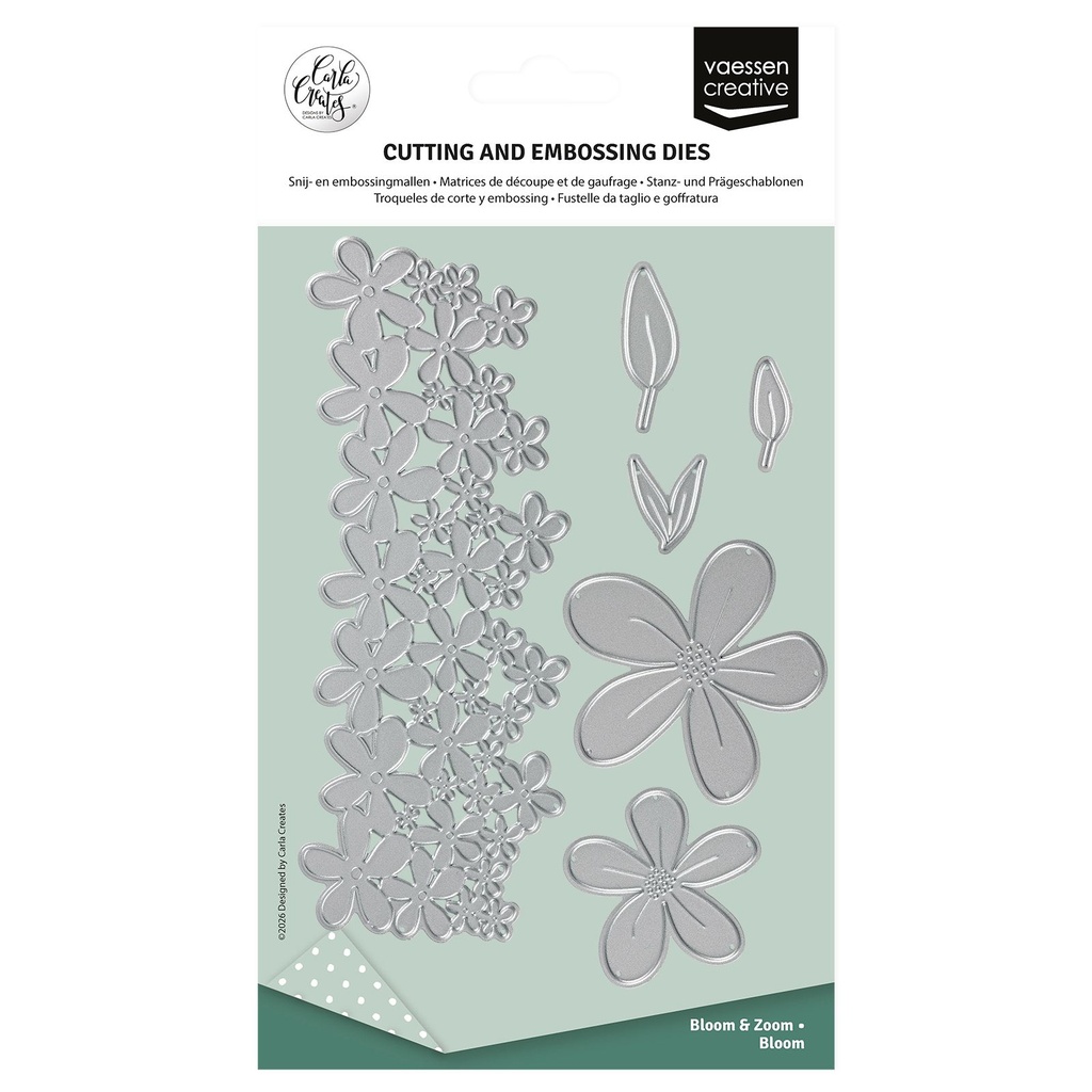 Vaessen Creative Cutting Dies By Carla Creates 6/Pkg - CAR0301 Bloom