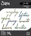 Sizzix Thinlits Dies By Tim Holtz 7/Pkg - Handwritten Journey