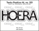 Crealies Cutting Dies - Texto Positivo HOERA