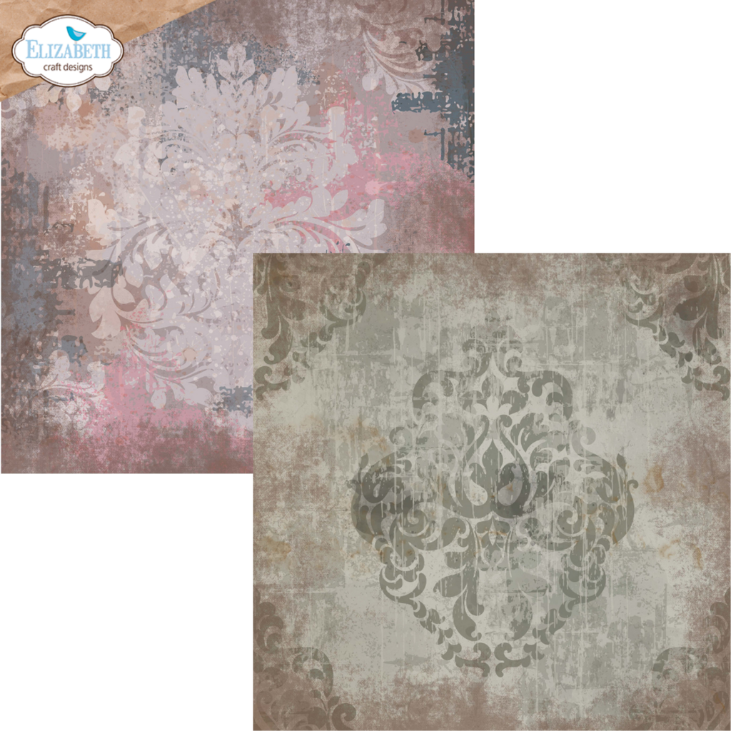Elizabeth Craft Designs Cardstock 12x12" Hello You! - C039 Backgrounds Volume 4