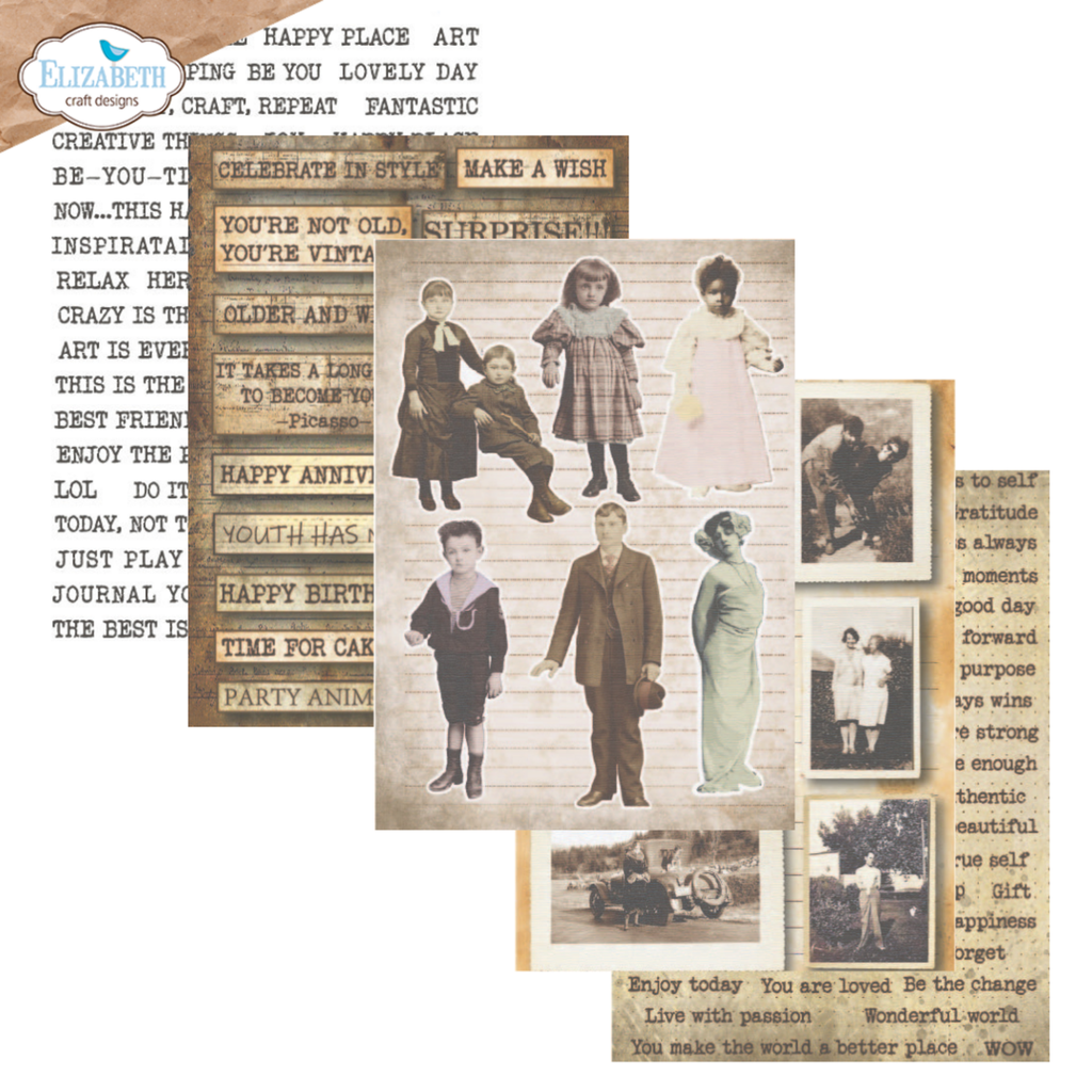 Elizabeth Craft Designs Ephemera Hello You! - PS01 Journal Ephemera 1