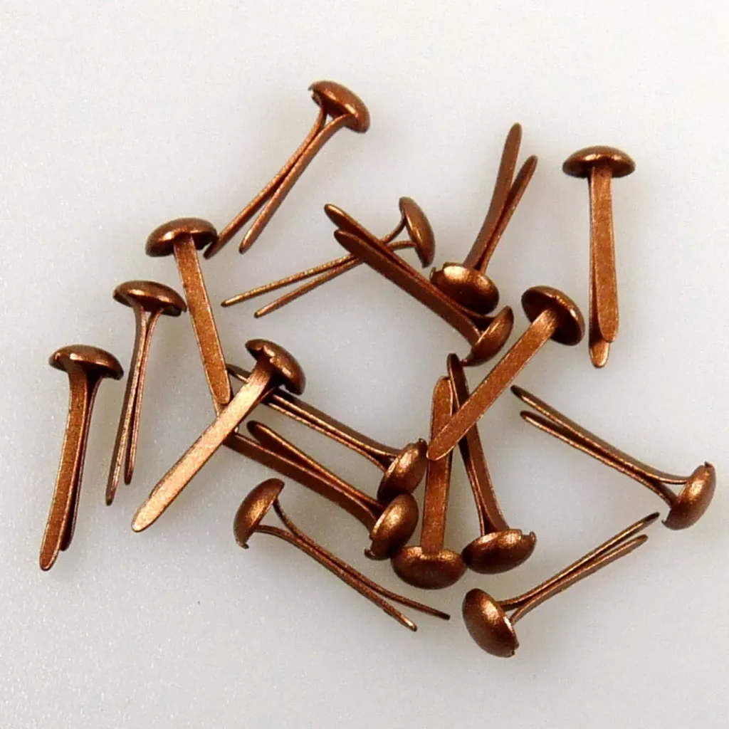 [182286] Nellie's Choice Floral Brads 3mm 40/pkg - Copper