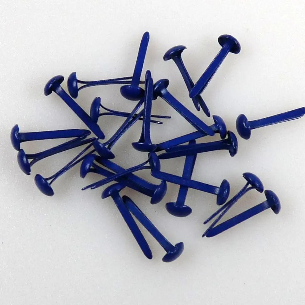 [182288] Nellie's Choice Floral Brads 3mm 40/pkg - Dark Blue 2