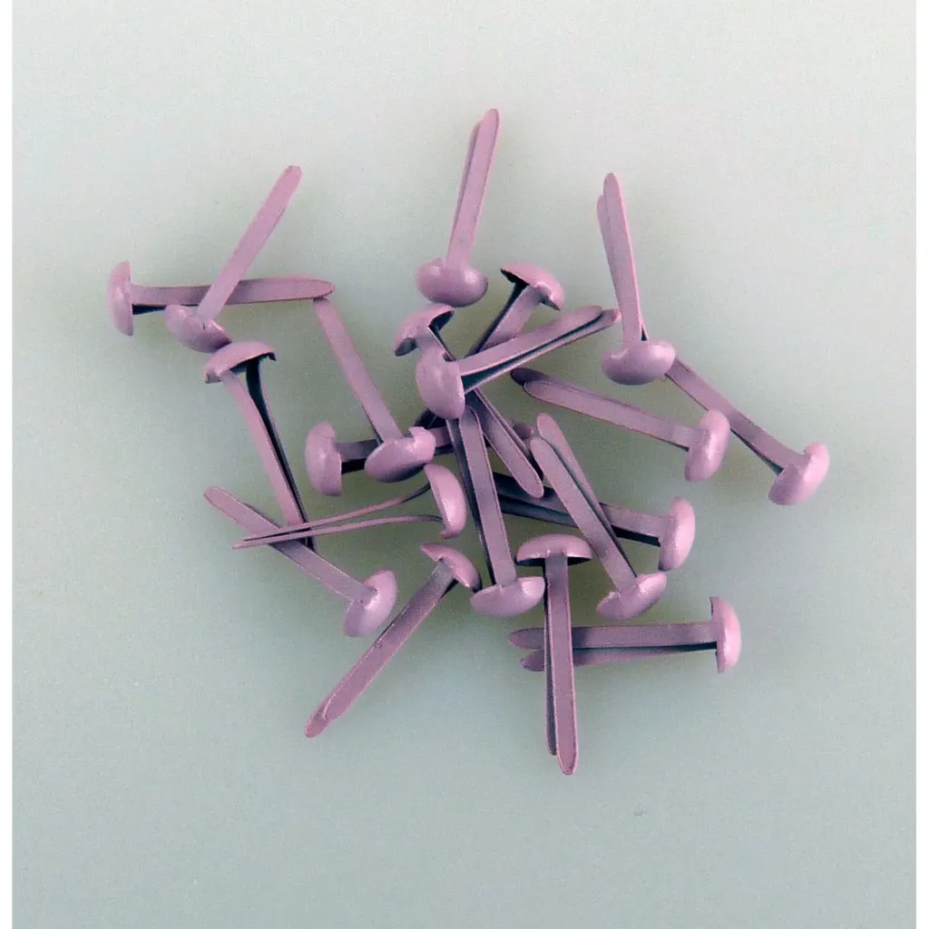 [182290] Nellie's Choice Floral Brads 3mm 40/pkg - Pink