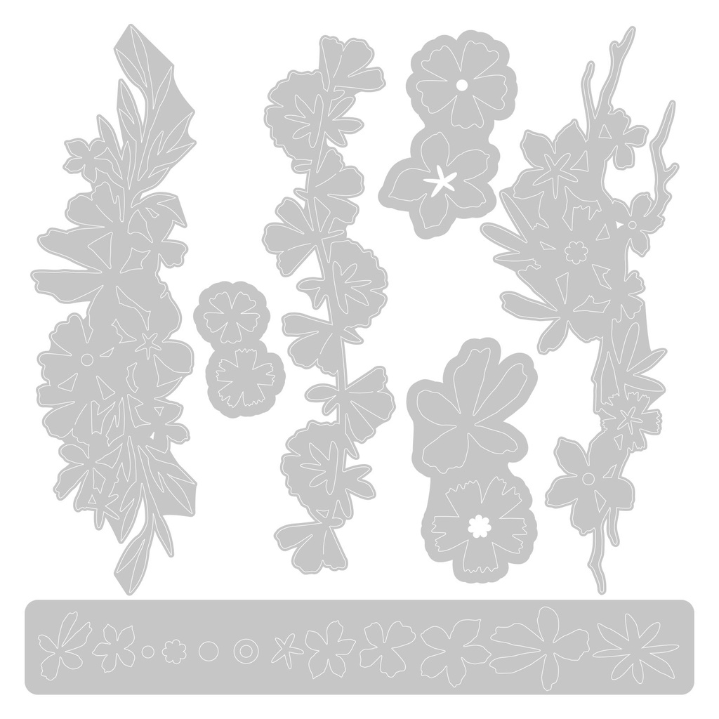 Sizzix Thinlits Die Set Woodland Borders 7pcs