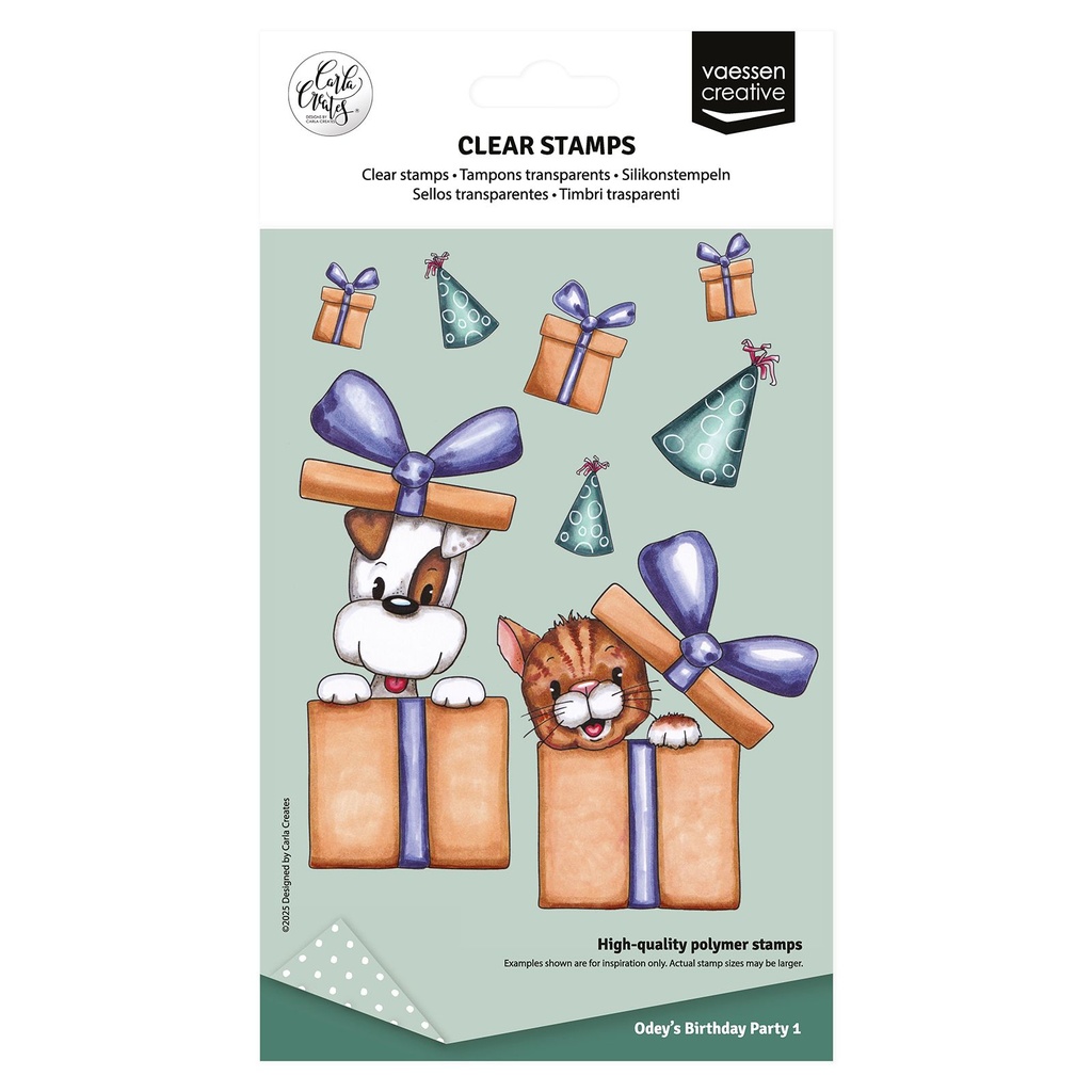 Vaessen Creative Clear Stamps 10/Pkg By Carla Creates - Odey's Birthday Party 1