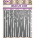 Nellie's Choice 3D Embossing Folders - Achtergrond Bomen 15x15cm