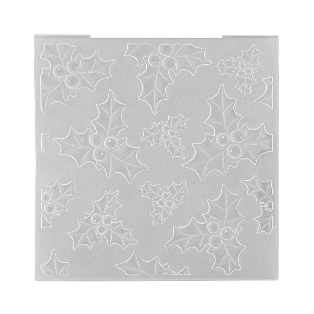 [182353] Nellie's Choice 3D Embossing Folders - Achtergrond Hulst 15x15cm
