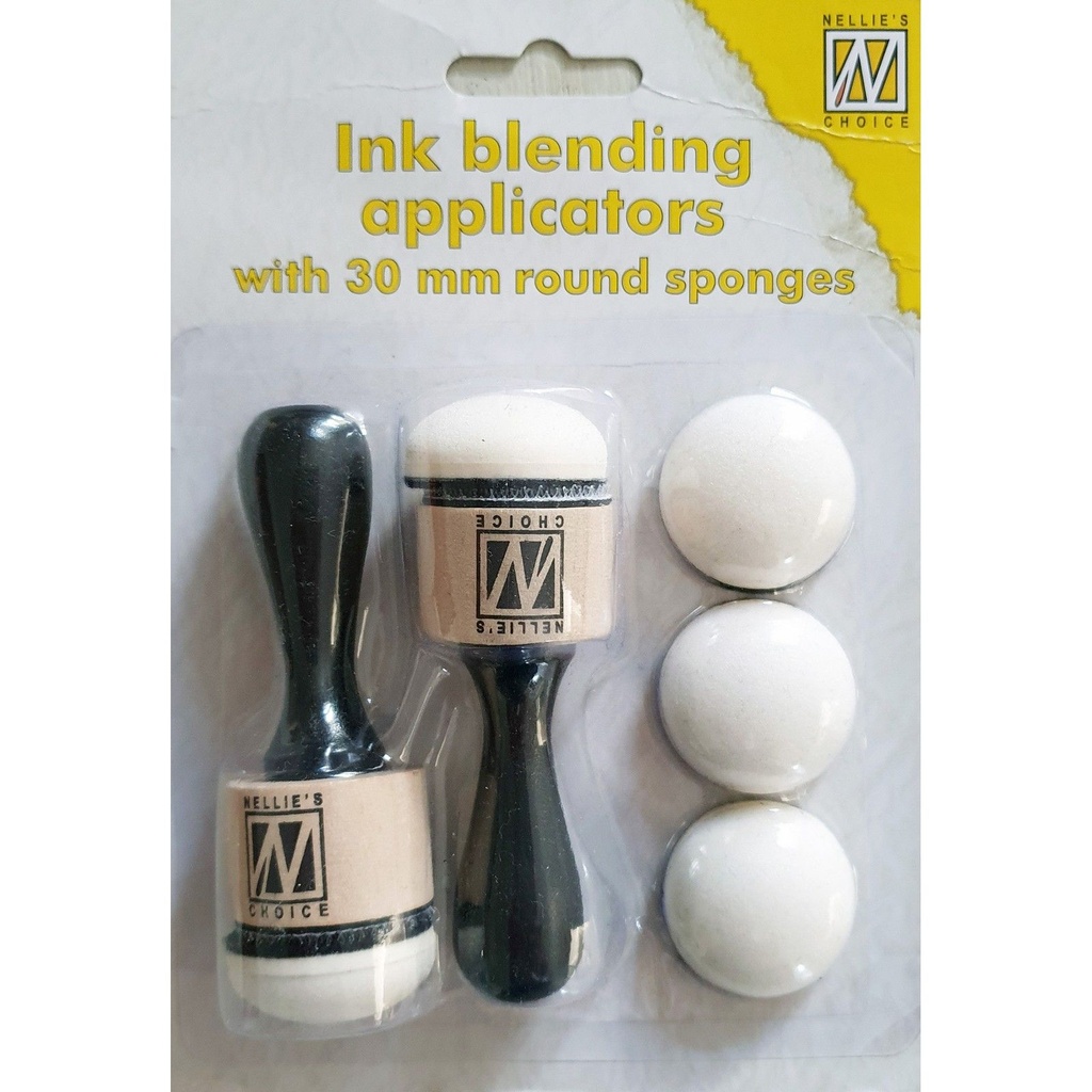 [182355] Nellie's Choice Ink Blending Applicators with 30mm Round S