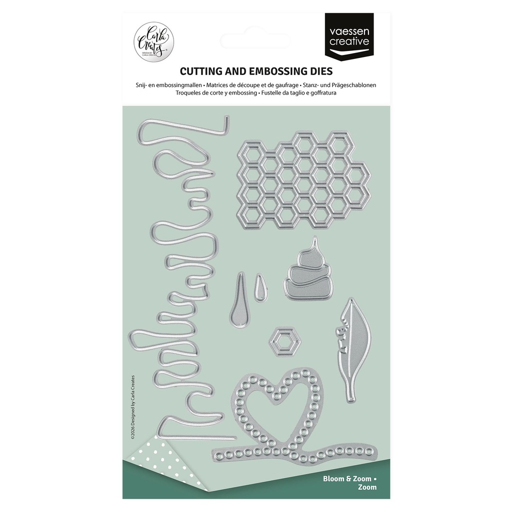 Vaessen Creative Cutting Dies By Carla Creates 6/Pkg - Zoom