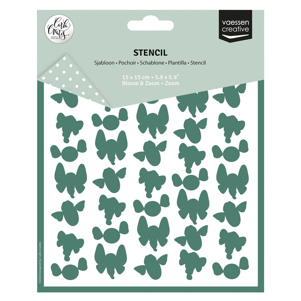 Vaessen Creative Stencils By Carla Creates 15x15cm - Zoom