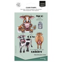Vaessen Creative Clear Stamps By Carla Creates 16/Pkg - CAR0402 Cow on the Farm