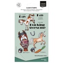 Vaessen Creative Clear Stamps By Carla Creates 19/Pkg - CAR0403 Horse on the Farm