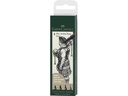 Faber Castell Pitt Artist Pens Black 1.5/C/B/FM 4/Pkg