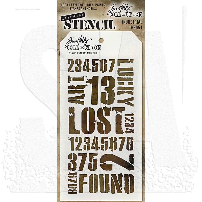 Tim Holtz Layering Stencil - THS051 Industrial