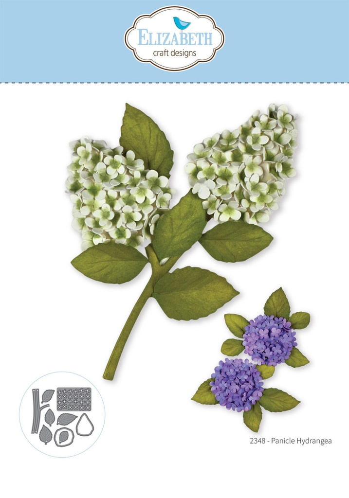 [182516] Elizabeth Craft Designs Cutting Dies - 2348 Panicle Hydrangea
