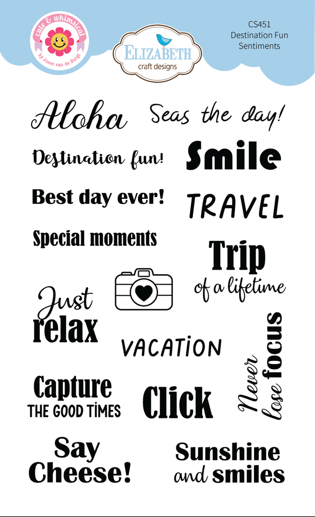 [182588] Destination Fun Stamp Sentiments by Cute & Whimsical (CS451)