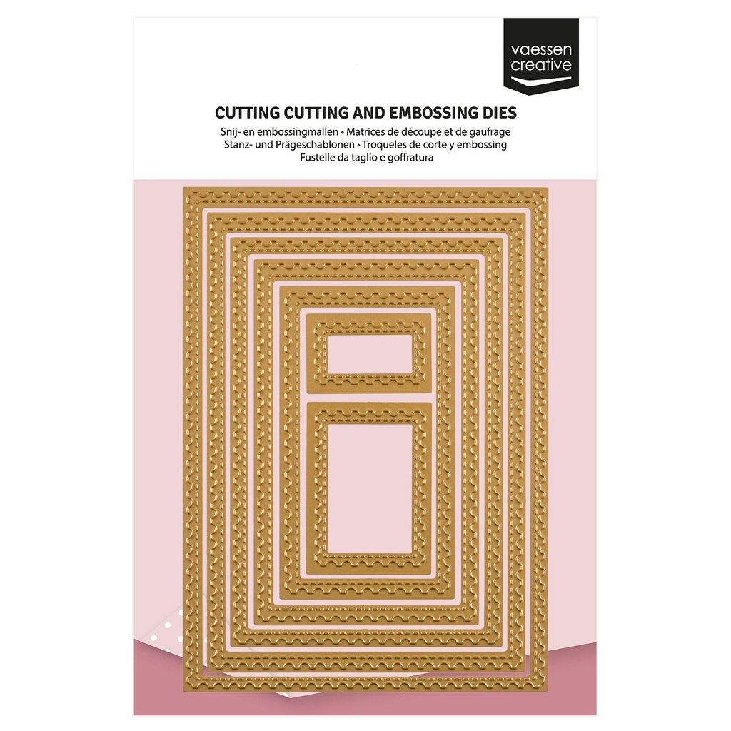 Vaessen Creative Cutting & Embossing Dies 7/Pkg - Postzegels