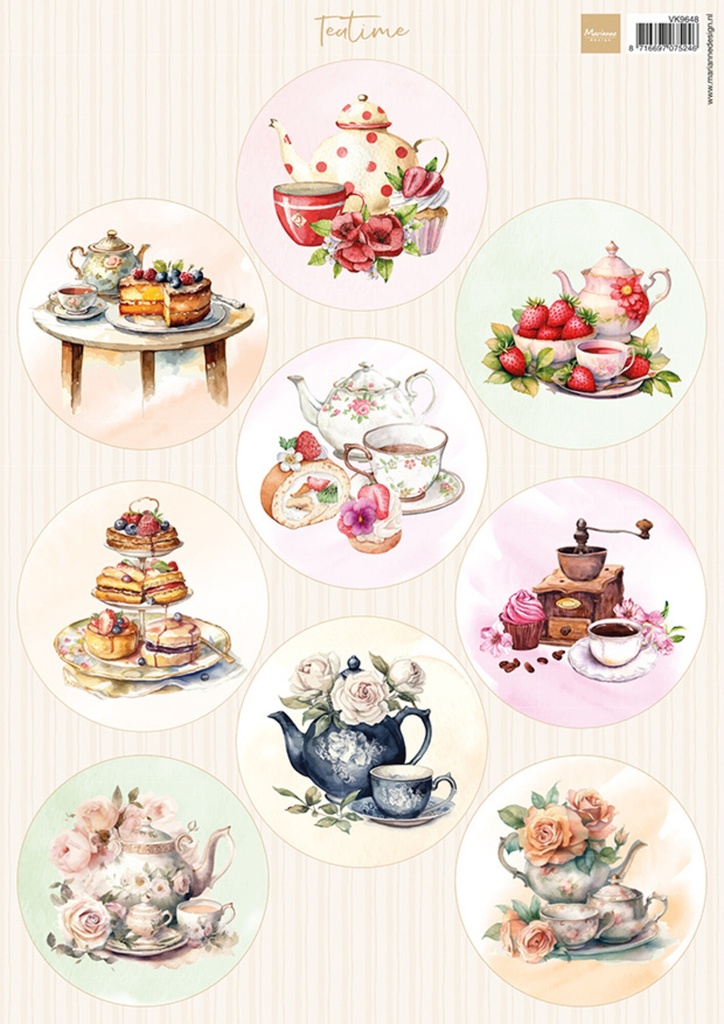 Marianne Design Knipvellen Circles - Teatime A4