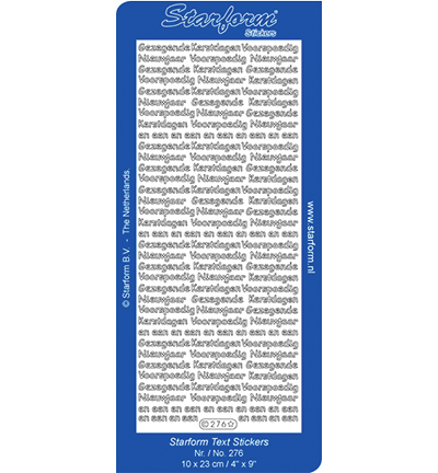 Starform Outline Sticker - 076  Goud Kerst/Nieuwjaar(NL)