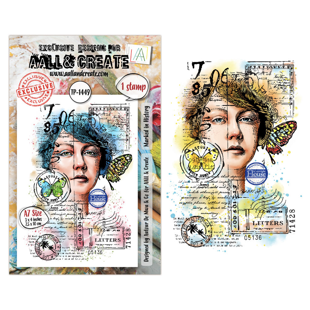 AALL & Create Clear Stamps A7 By Autour De Mwa & Co Dispatch Transit - 1449 Marked in History