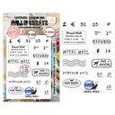 AALL & Create Clear Stamps A7 By Janet Klein Post & Ink - #1380 Postal Bits