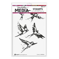 Dina Wakley MEdia Cling Stamps - Fly High