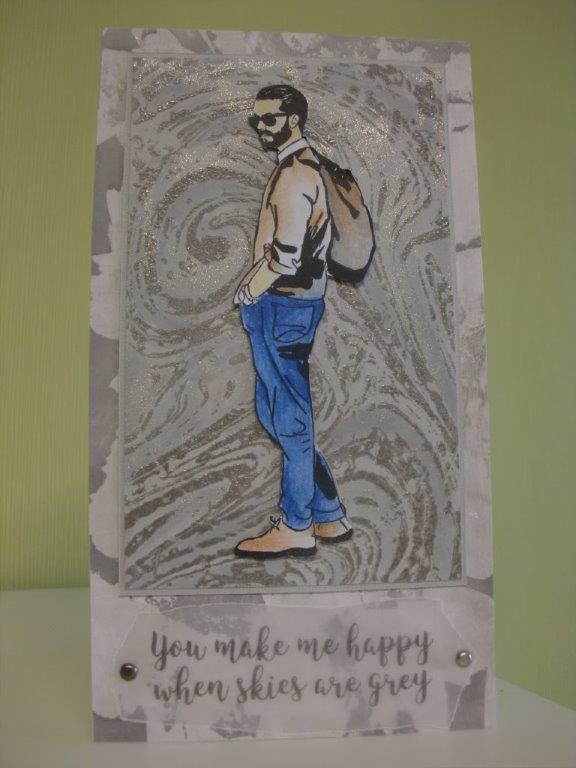 Tim Holtz Cling Stamps - CMS184 Marble & Doily