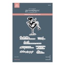 Spellbinders BetterPress Plate & Die Set - Happier Hour Martini Mood