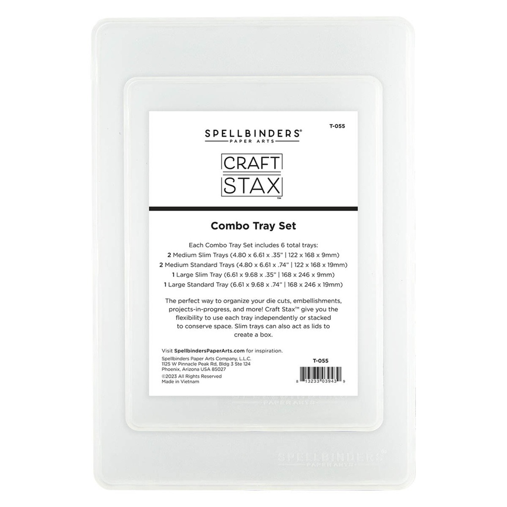 [182730] Spellbinders Craft Stax Combo Tray Set