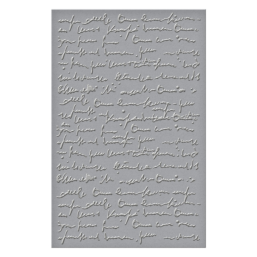Spellbinders Embossing Folders - Scribbled Letter
