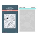 Spellbinders Cosmos Backdrop BetterPress and Stencil Bundle (BD-0822)