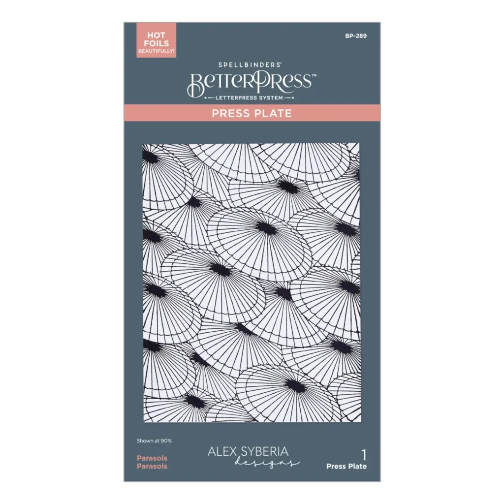 Spellbinders BetterPress Plate Spring in Kyoto - BP-289 Parasols