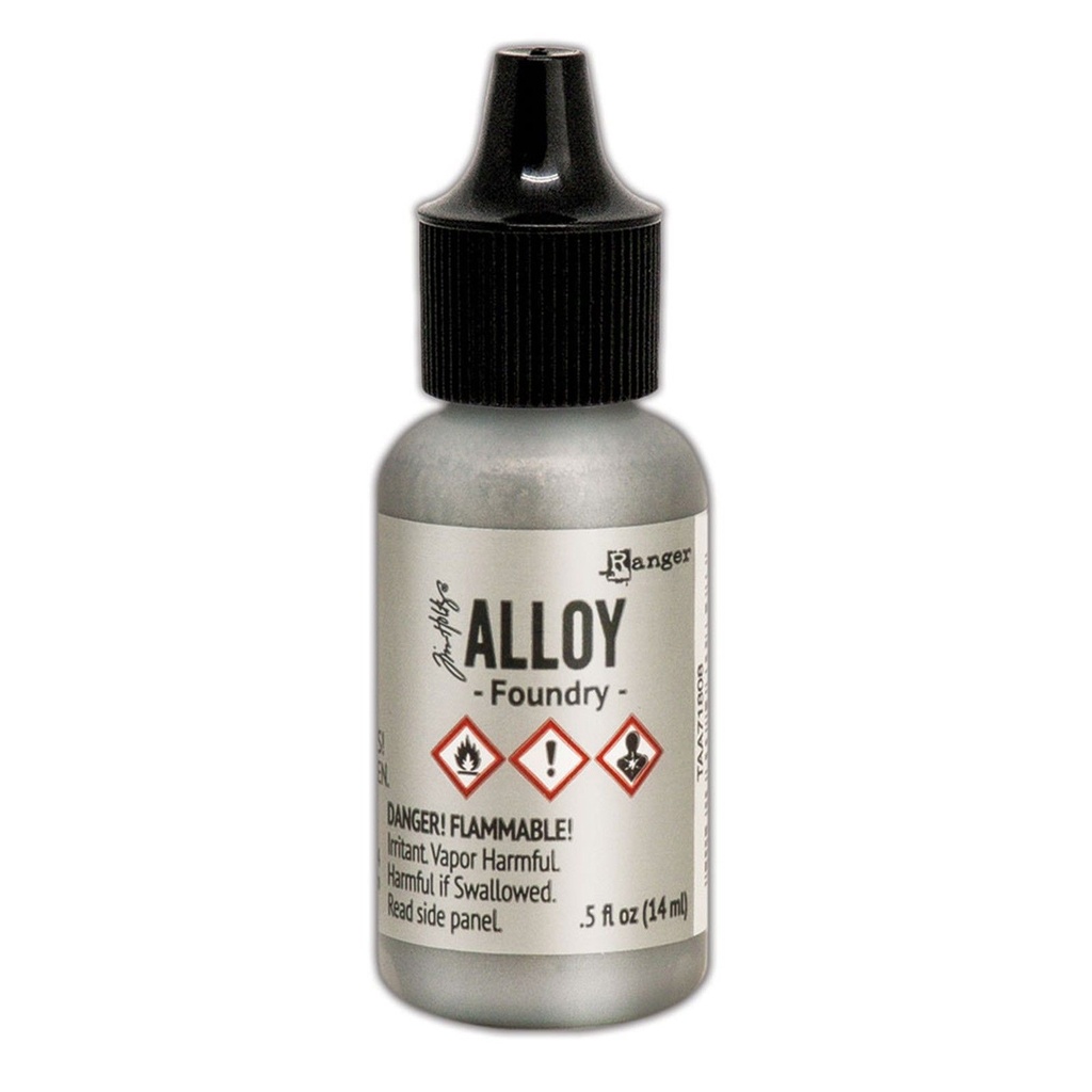 Tim Holtz Alcohol Ink Alloy 15ml - Foundry