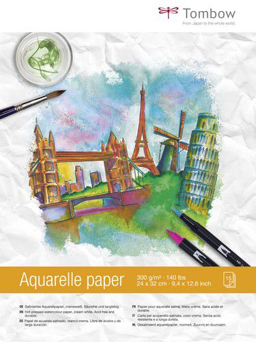Tombow Aquarelblok 24 x 32 cm 300 gr